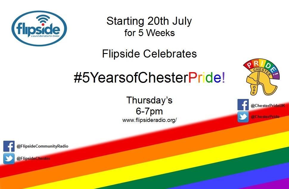 TheChesterFlip's tweet photo. Celebrate #5YearsOfChesterPride with @mattpoynton on Thursday from 6pm! @ChesterPride #Chester https://t.co/GMsEvl6pFr