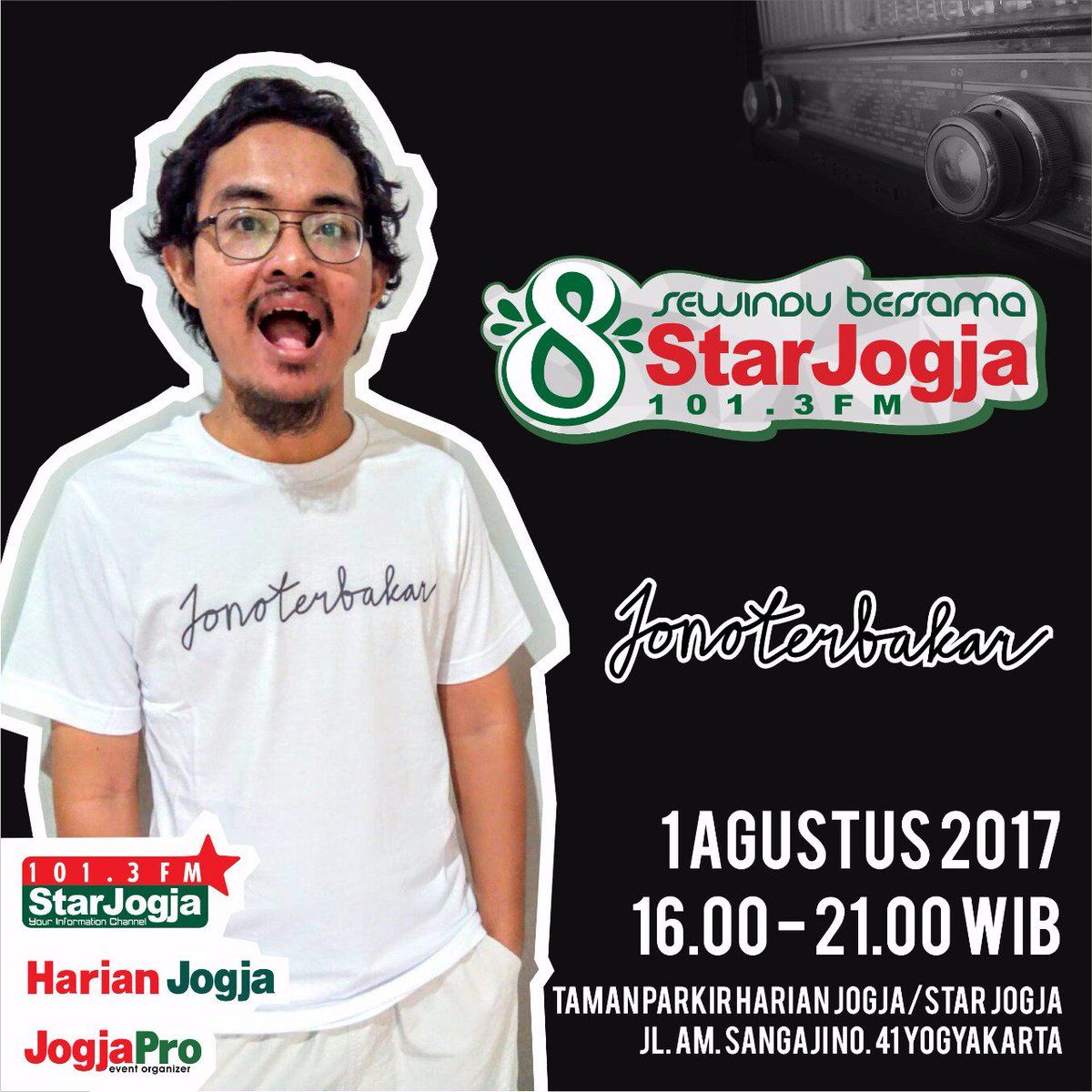 starjogja's tweet photo. 1/8/2017 #SewinduStarJogja Menampilkan @jonoterbakar @olski_ @sriplecit @boardingroom @SungaiYk Illona ATSP &amp; Daniel Bagas https://t.co/53GtmDV7fl
