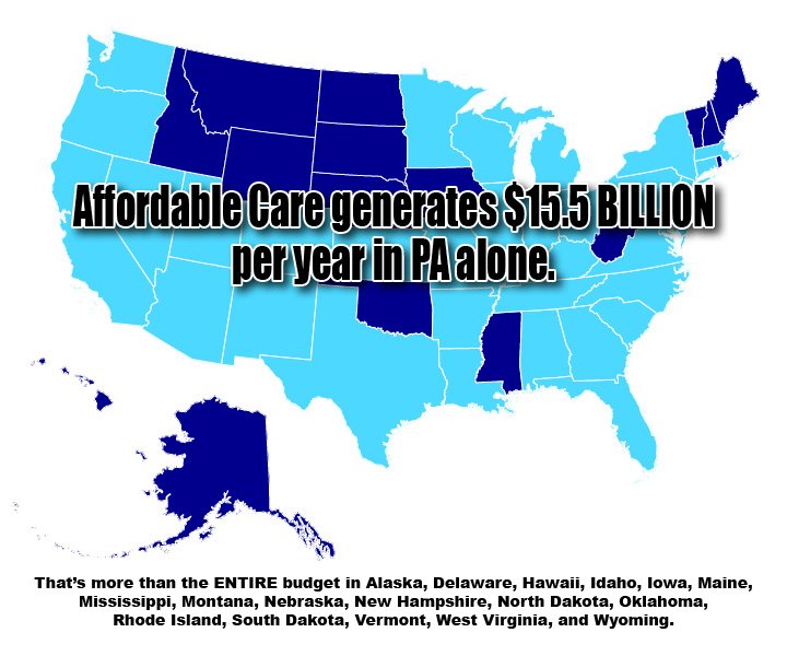 PaHouseDems's tweet photo. Even if Republicans don't mind people dying, you'd think they'd at least be worried about all the lost jobs and revenue. https://t.co/l93lwpUmeT