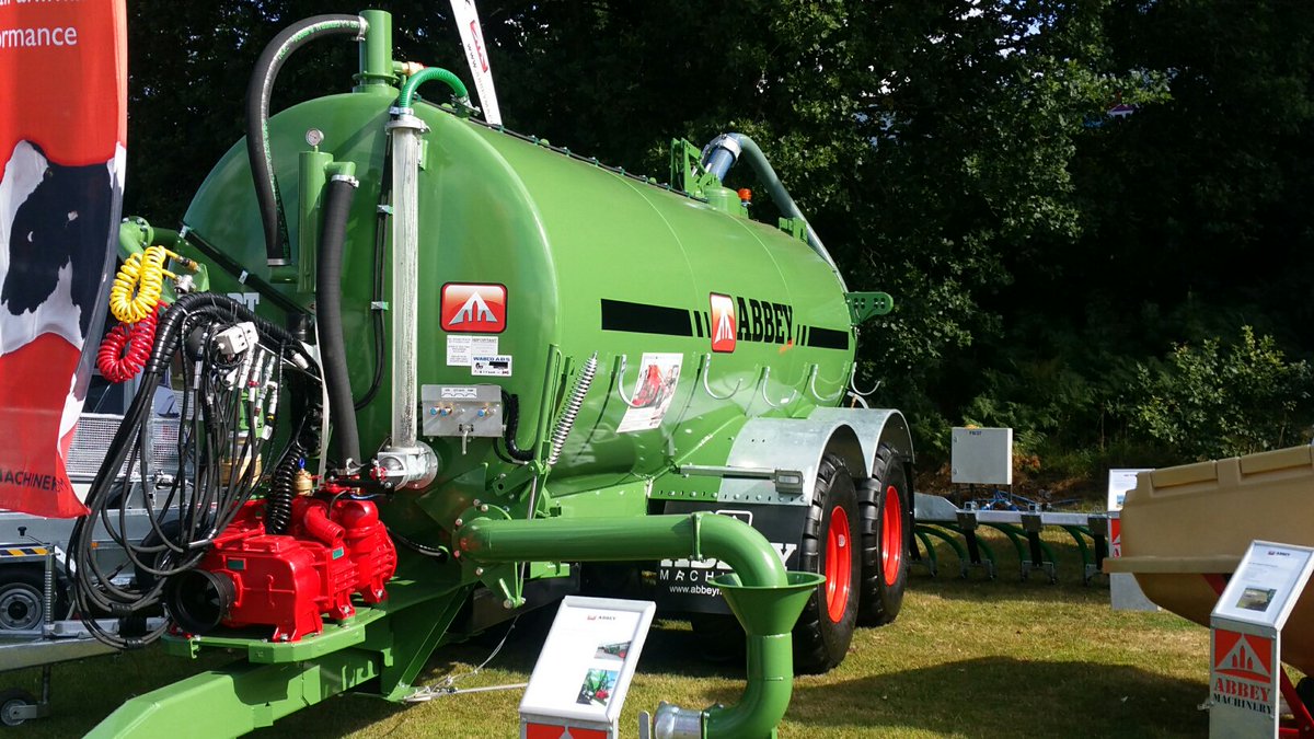 AbbeyMachinery's tweet photo. Royal Welsh Show is in full swing in Llanelwedd, UK! We are at stand ja561! #comesayhi #tradeshow #slurrytanker #dietfeeder #AP900 #daytwo https://t.co/81yyYvgcuc