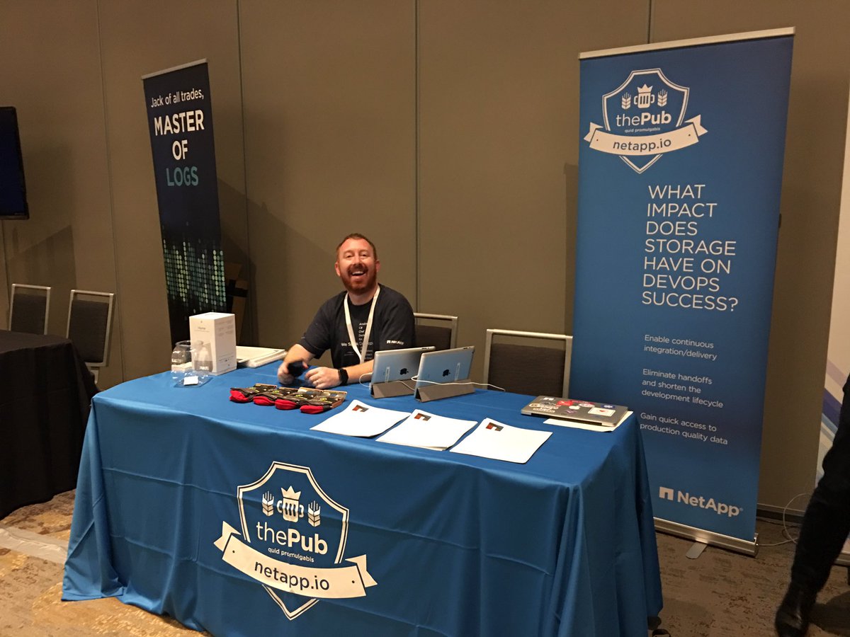 NetAppHCI's tweet photo. RT @keithnorbie: .@netapp proud to sponsor #DevOpsDaysMN #thePub NetApp.io https://t.co/OAscu3In8M