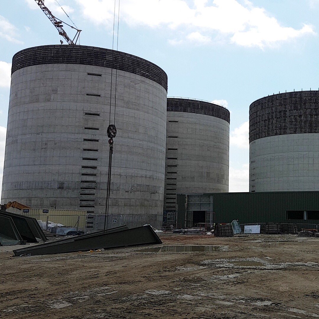 The AD plant at Knostrop waste water treatment works in #Leeds is coming along   nicely! 💩⚙️🔨🔧#poopower #construction #engineering