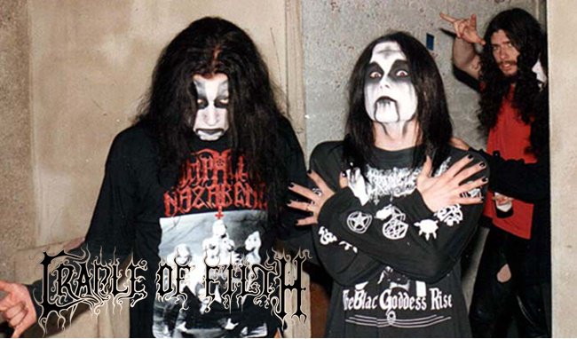 ♆ Black Antiquarium♆ on Twitter: "CRADLE OF FILTH Stuttgart backstage circa 1995 #BlackMetal #EarlyYears #OldSchool #90s… "