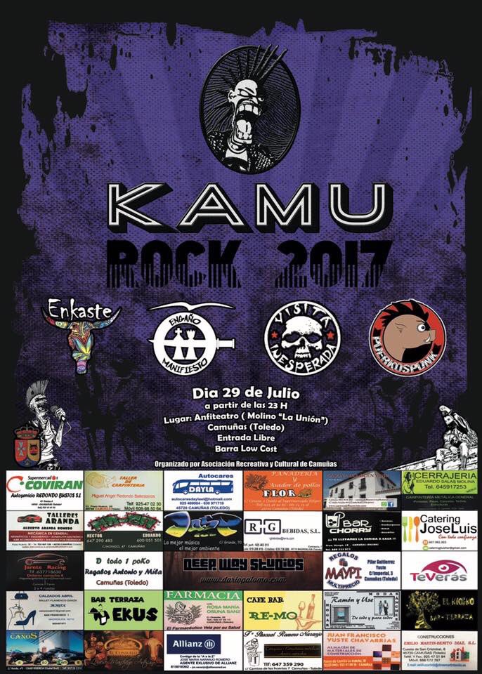 e_manifiesto's tweet photo. Este sabado estaremos en el KamuRock 2017 en Camuñas (Toledo)! https://t.co/Ti0SGd1WvS