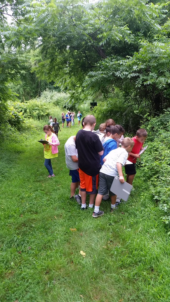 TZiegelhofer's tweet photo. STEM campers hunting for gems in the @ARPanthers trail!!! @RyanBrood4 #arstemcamp2017 https://t.co/CSwOs9ZpY0