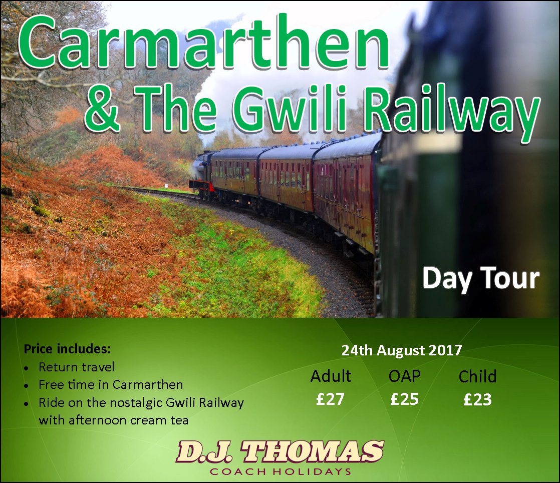 DJThomasNeath's tweet photo. Combine a visit to Carmarthen with a ride on the @GwiliRailway. All in all a fantastic day out! https://t.co/8D1sk09z8X