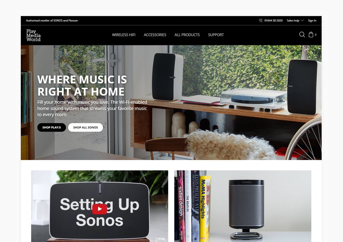 Started developing the website revamp of Play Media World 🤗 Already looking really good. #webdesign #webdevelopment #sonos #flexson