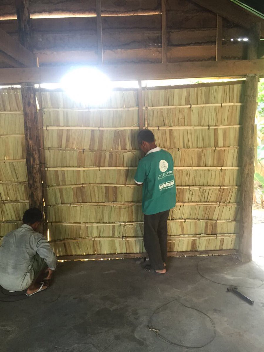 Restoration works at local kindergarten- well done #teamseih #CampCambodia <a href="/CampsInt/">Camps International</a>