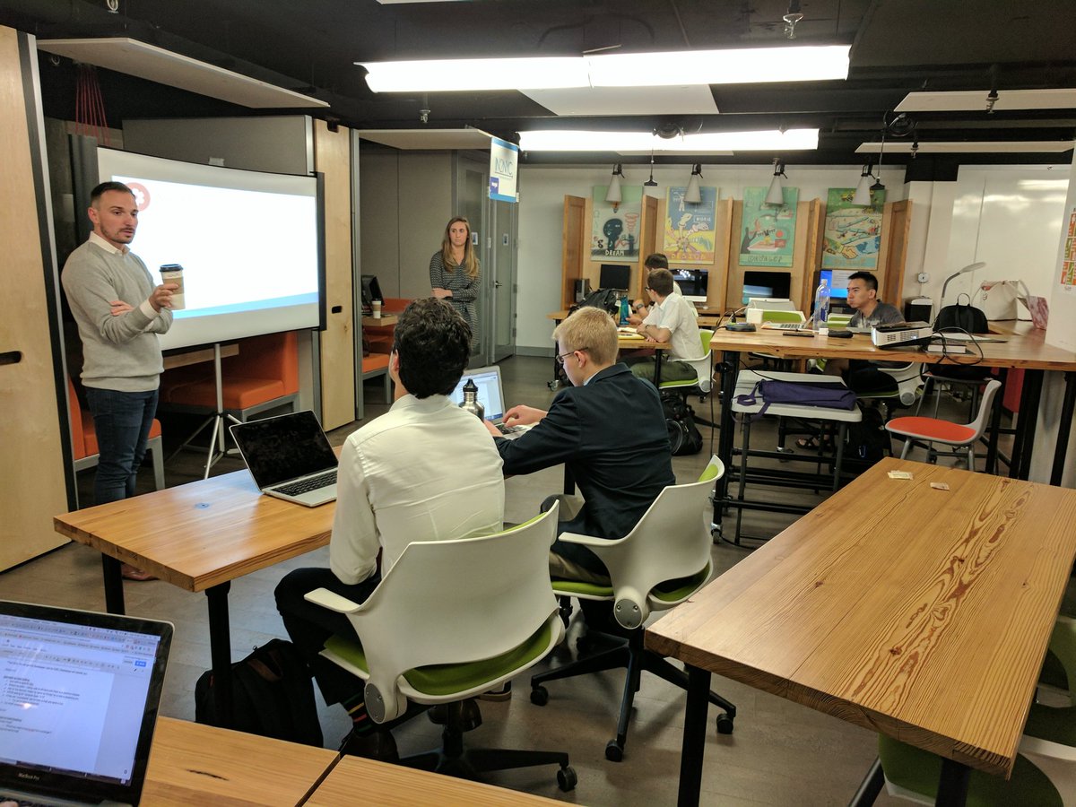 ZahnCenterNYC's tweet photo. Big thx to @Google for teaching our #accelerator #cohort sales techniques today. Cold calling doesn't seem so scary now 😎 #youngtrepreneur https://t.co/UdmwRPzTA5