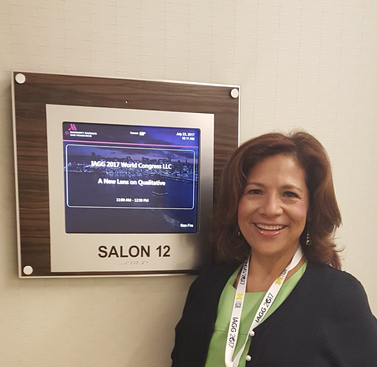 usfsocialwork's tweet photo. Dr. Carrion presenting at @IAGG2017 in San Francisco!!! #USF #usfcbcs #socialwork #gerontology #geriatrics #socialworkresearch https://t.co/JcdYvFc0Kd