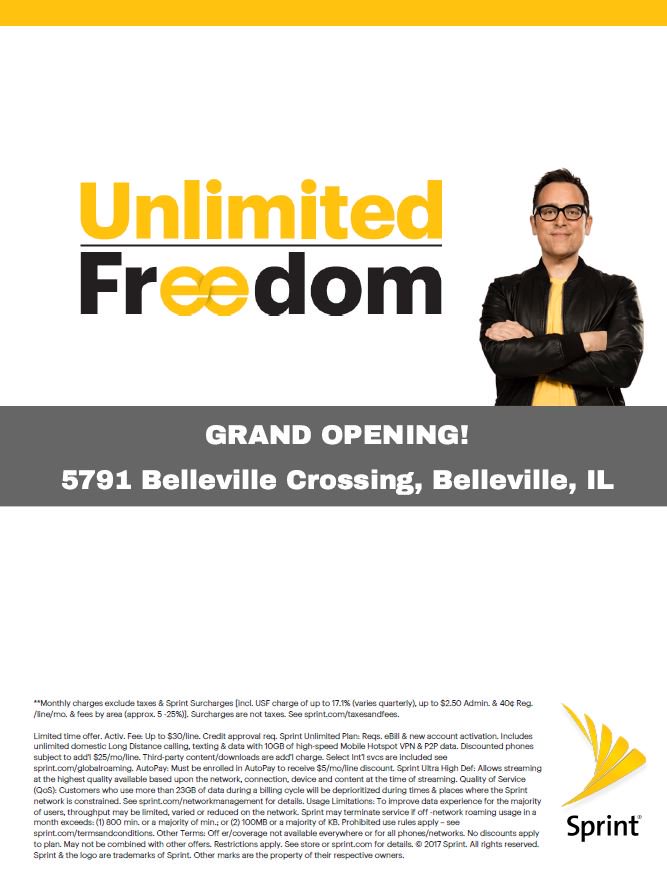 Sprintastic's tweet photo. @steveewing @sgitw0 @tdown14 @KSMOSprint 
Come join us for our GRAND OPENING 5791 Belleville crossing, Belleville IL 62223 https://t.co/gA01K6TVd2