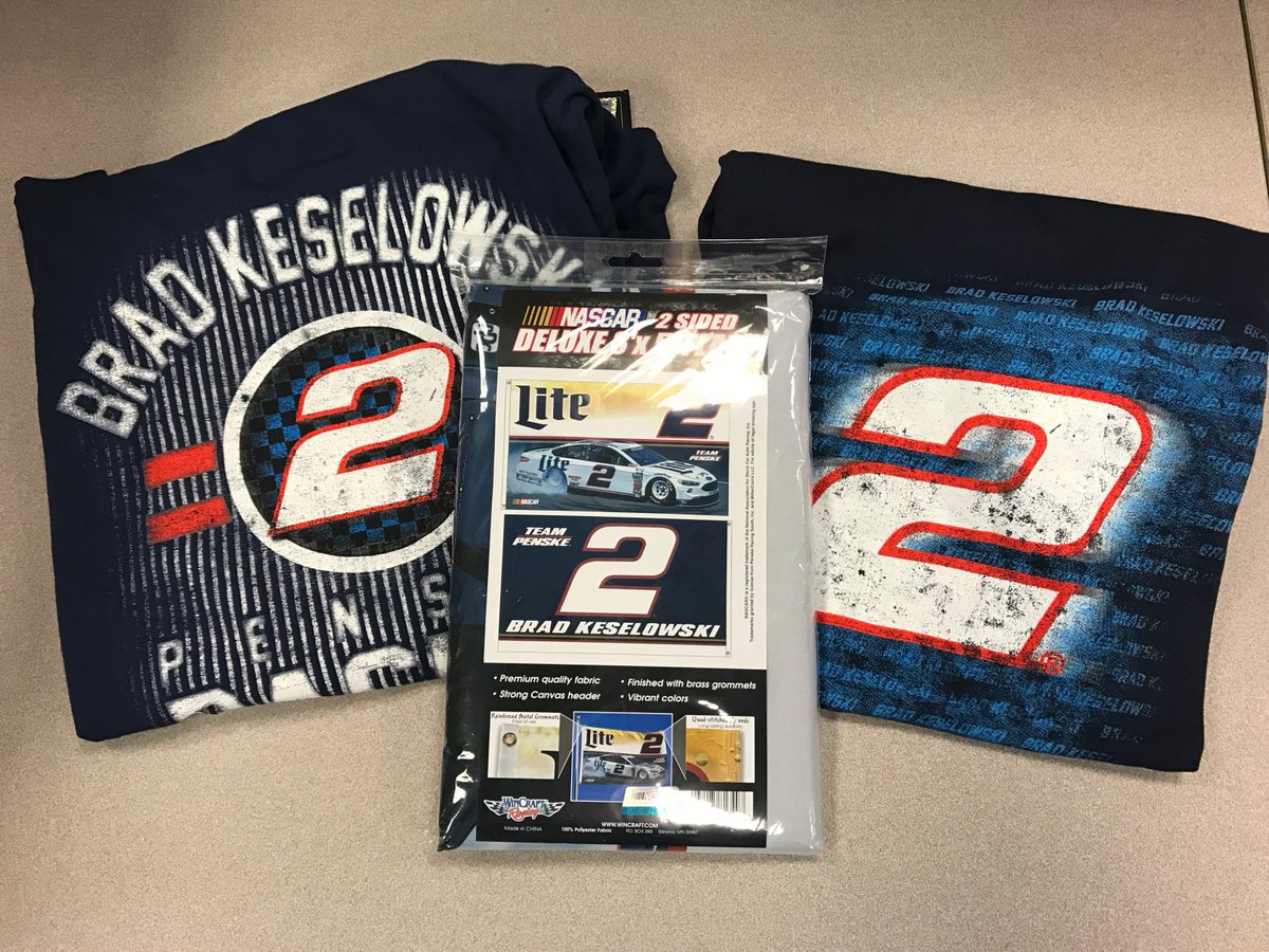 Team_Penske's tweet photo. Retweet for a chance to win this @keselowski prize pack! Winner selected 7/26/17 at 8 a.m. ET. #Cheers2Brad 🍻 https://t.co/GLYgYDI2M4