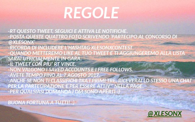 xlesonx's tweet photo. ECCO QUI, ABBIAMO PREPARATO UNA COSINA PER VOI!
Spero partecipiate in molti! #xlesonxcontest

-le admin; https://t.co/LLAWeLRyQ9