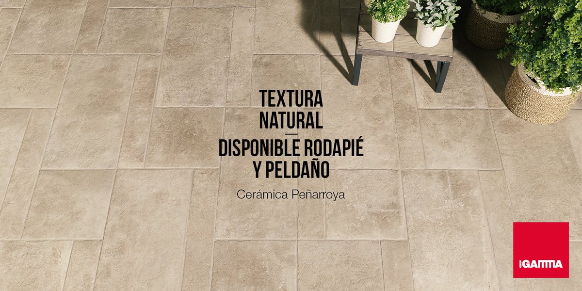 grupgamma's tweet photo. Hay #cerámicas que marcan la diferencia. PEÑARROYA de #terradecor lo hará en todas las #terrazas. Dos tonos y textura natural. #FelizMartes https://t.co/zeorl4OkHW