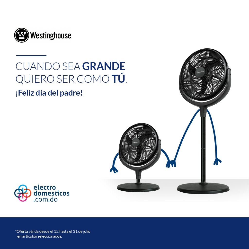 ElectrodomRD's tweet photo. ¡En este día del padre, regálale lo mejor y que le diga adiós al calor! https://t.co/pBhTJmQeKo