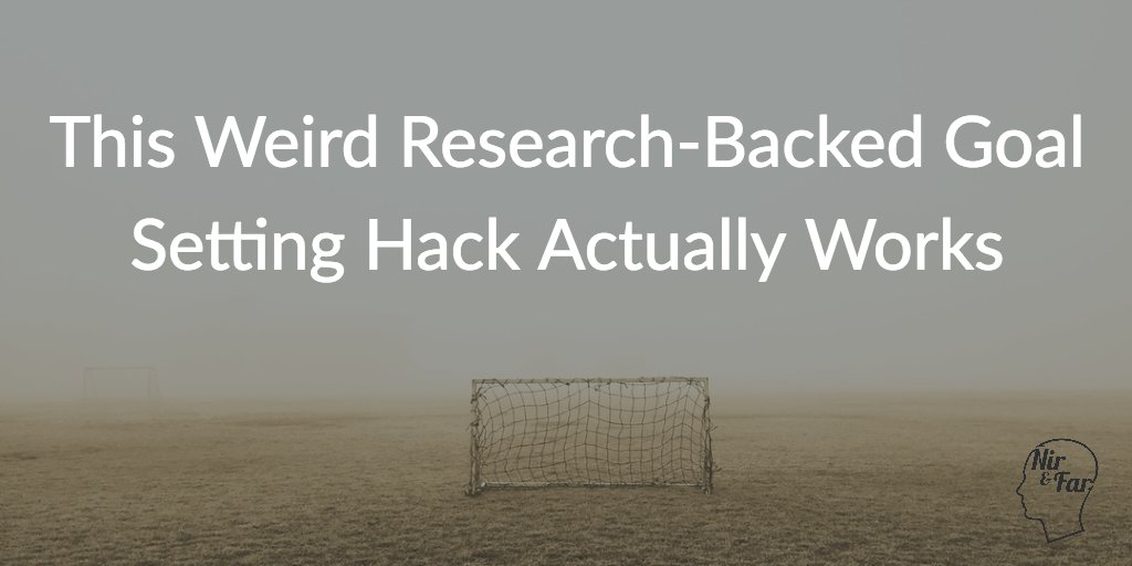 ToldYaa's tweet photo. This Weird Research-Backed Goal Setting Hack Actually Works by Nir Eyal: https://t.co/RbeWGhS6ZP https://t.co/UdHd0XBpGu