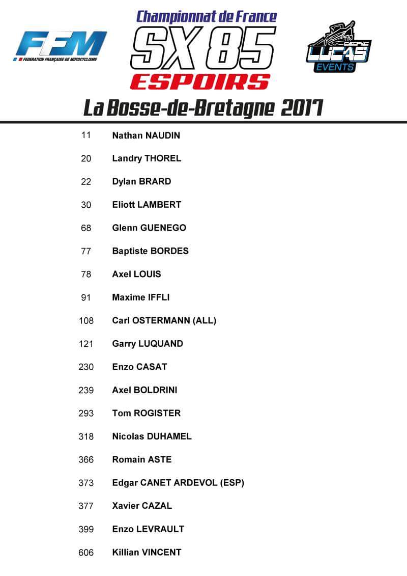 Will_offroad's tweet photo. Pilotes engagés à la 1ère épreuve du championnat de France 85 SX Espoirs ce samedi à La Bosse-de-Bretagne ! https://t.co/iQbsTJX58q