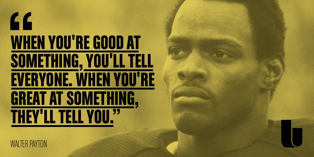 Happy birthday to one of only a few men that can legitimately claim the title of , Walter Payton. 