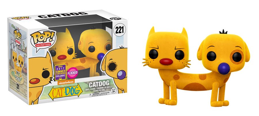 OriginalFunko's tweet image. RT &amp;amp; follow @OriginalFunko for the chance to win an #SDCC 2017 exclusive flocked CatDog Pop!