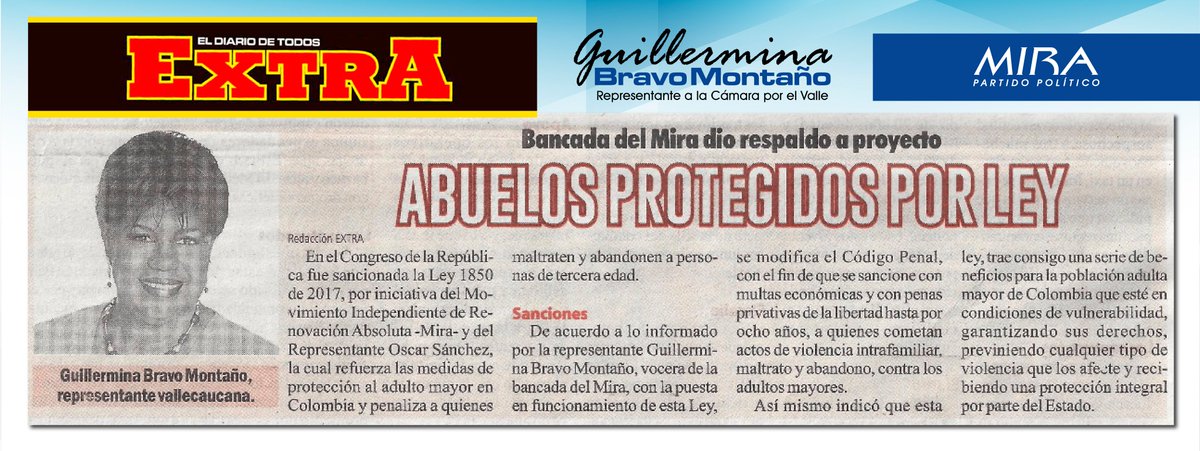 guillerminamira's tweet photo. Bancada del @MovimientoMIRA dio respaldo a proyecto. Abuelos protegidos por la ley. #ProteccionalAdultoMayor. | Diario Extra https://t.co/JNA7ePJVAe