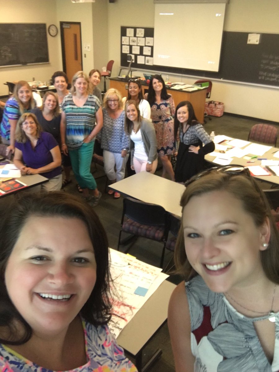 MeekinsTess's tweet photo. Meredith Math professional development! #NHESummerSelfie PD selfie @MeredithCollege https://t.co/VBPx8sX5Jk