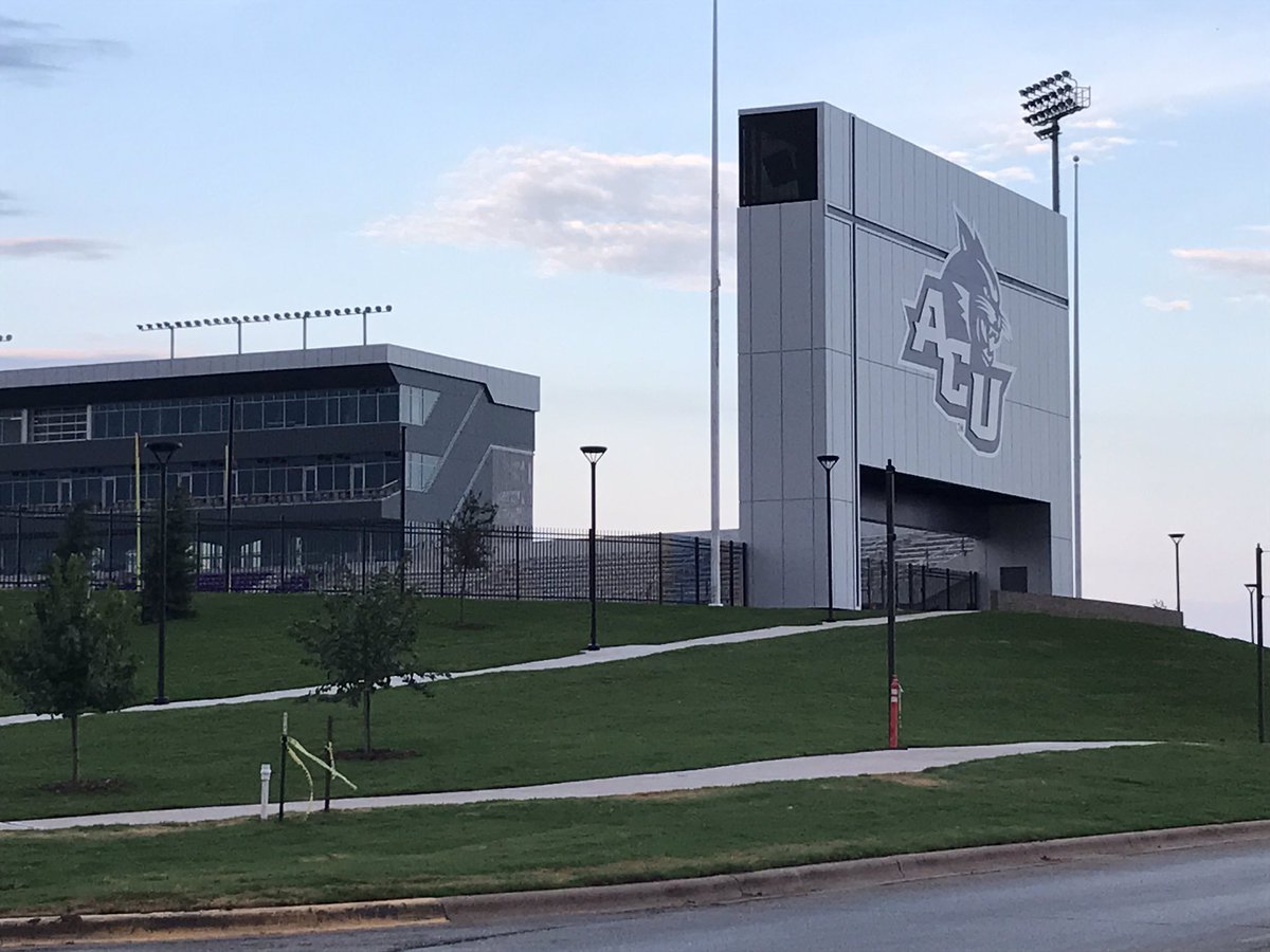 Love the way the beautiful landscaping around Wildcat Stadium turned out! Abilene's own <a href="/TheMasterScapes/">MasterScapes</a> did a tremendous job! #GoWildcats