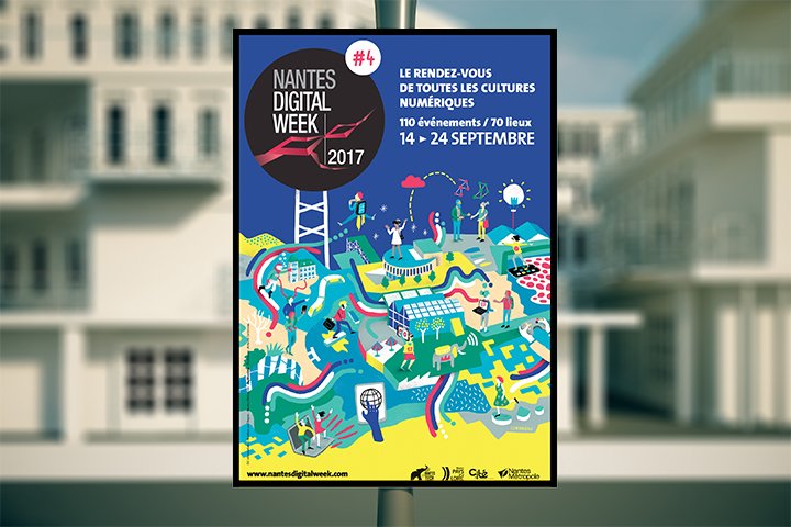 nantesfr's tweet photo. 😍 La #NantesDigitalW dévoile son visuel tout en couleurs pour l'édition 2017 qui aura lieu du 14 au 24 septembre ! 👍 https://t.co/zCg6owz42E https://t.co/nsDjXtU1Qn