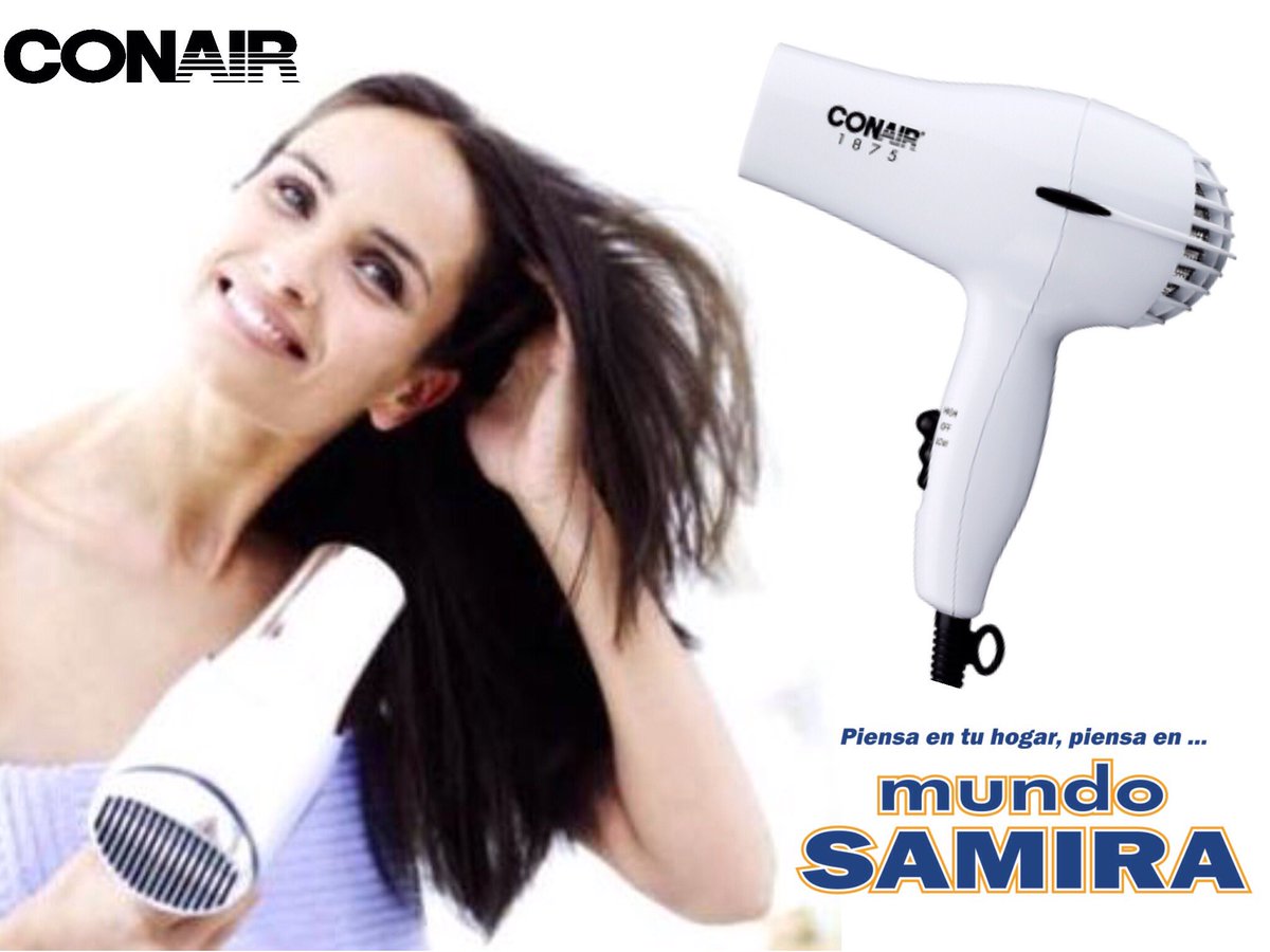 MundoSamira's tweet photo. Luce hermosa con nuestro #secador de cabello #Conair 1875 Ionic Turbo.
#MundoSamira https://t.co/vtdsEI82BP
