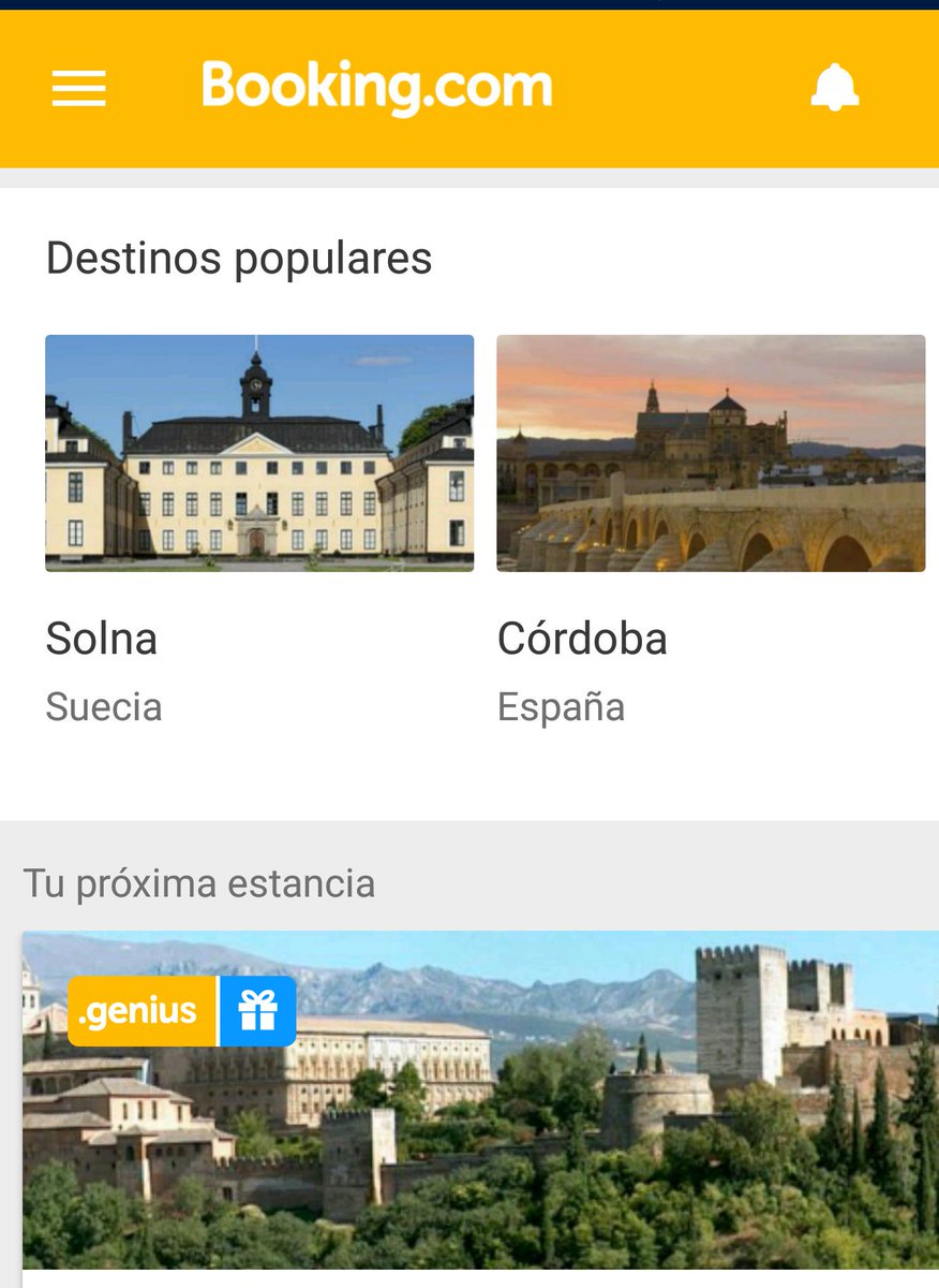 VigoCeltic's tweet photo. Cuando hace tiempo que no entras en Booking y ves que la aplicación recuerda tus últimas búsquedas. #PutaVida. #RoadToSolna. https://t.co/gcG0woTczK