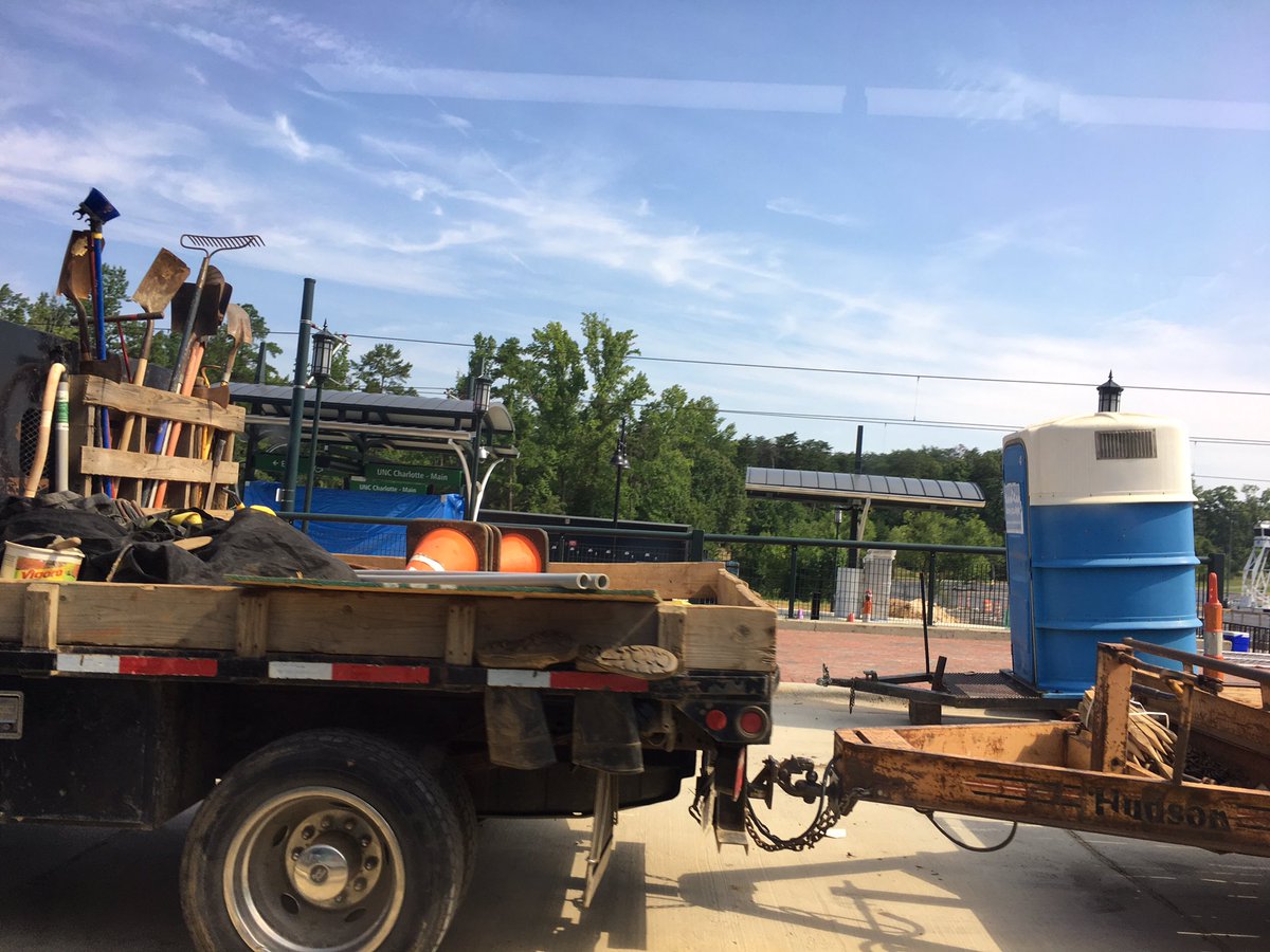 burgetta_nando's tweet photo. Checking out light-rail extension in Charlotte. Exciting! #weneedtransit. @unccharlotte is a beautiful campus, btw. Wow. https://t.co/d1B5Zy7eFR