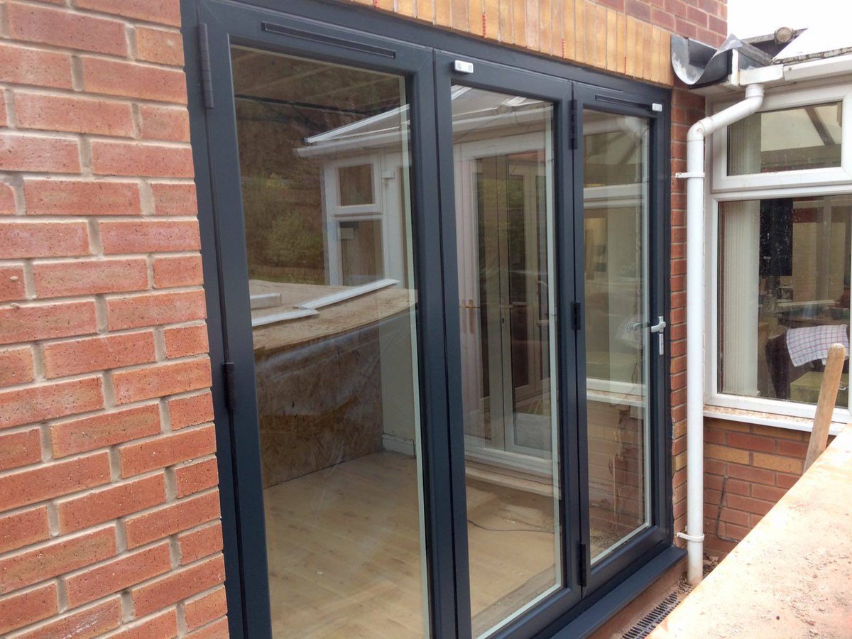 #aluminium #bi-folds #anthracitegrey