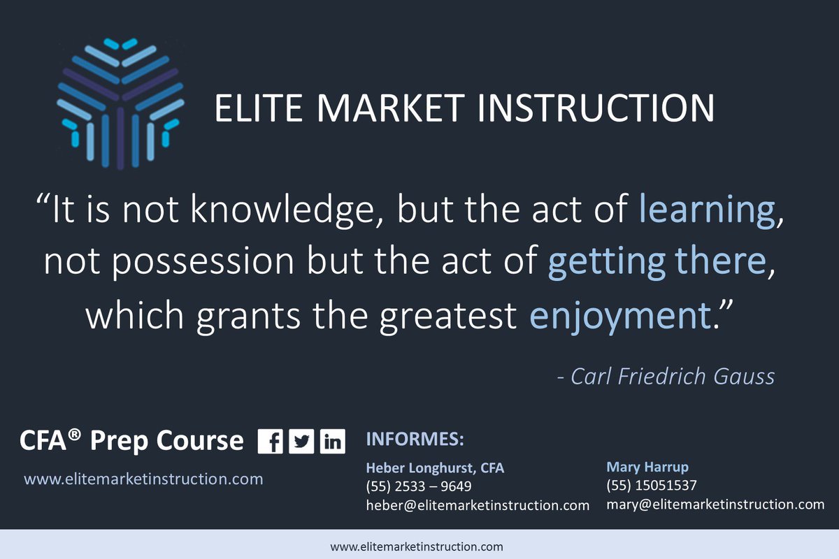 EliteInstruc's tweet photo. Level I & II CFA Exam results out Today! #CFAResults #CFAMexico #CFAexam https://t.co/LeLTnIyaa9