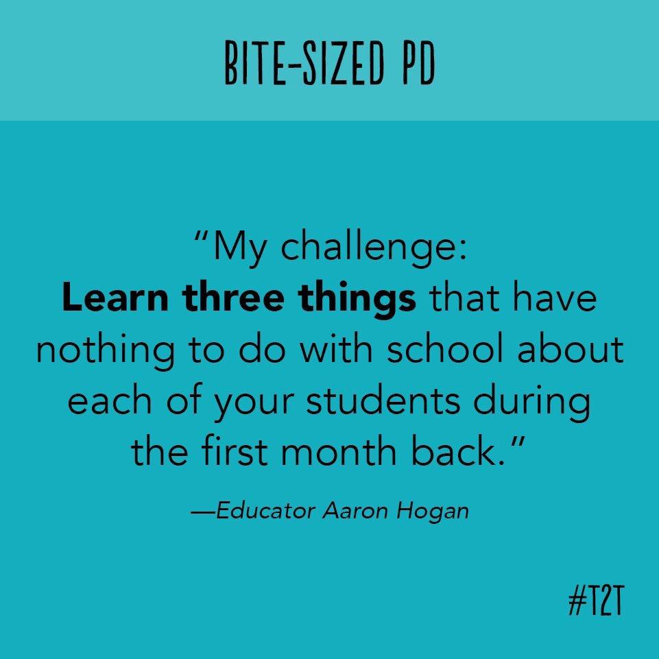 Love this! Always love to learn about my students, now a #goal. #buildingrelationships #3things #teacherlife #lovemyjob