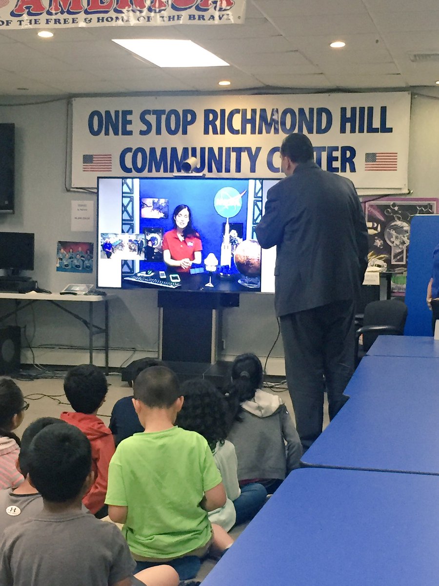 MikeSimanowitz's tweet photo. Dropped by the One Stop Richmond Hill Community Center's Video Conferencing Camp with NASA! 🚀 https://t.co/rCfZEpVPE9