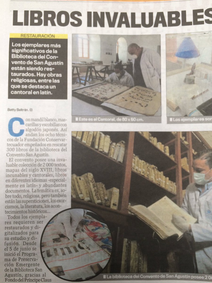 Eavelam's tweet photo. Libros incunables en la biblioteca del Convento de San Agustín. https://t.co/FRqj2JdiIp
