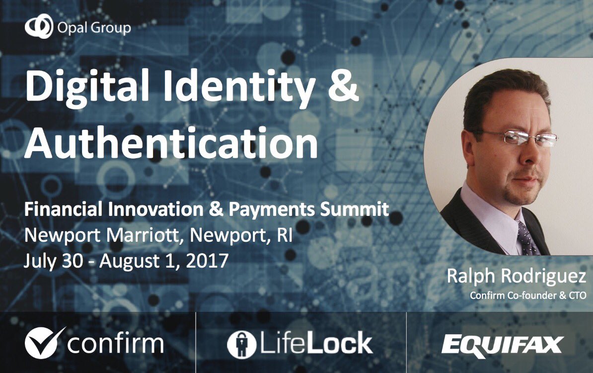 5 days until Newport, RI Summit! Looking forward to discussing #identity #authentication with <a href="/simmonds_paul/">Paul Simmonds</a> <a href="/Equifax/">Equifax Inc.</a> <a href="/LifeLock/">LifeLock</a> <a href="/Opal_Group/">Opal Group</a>