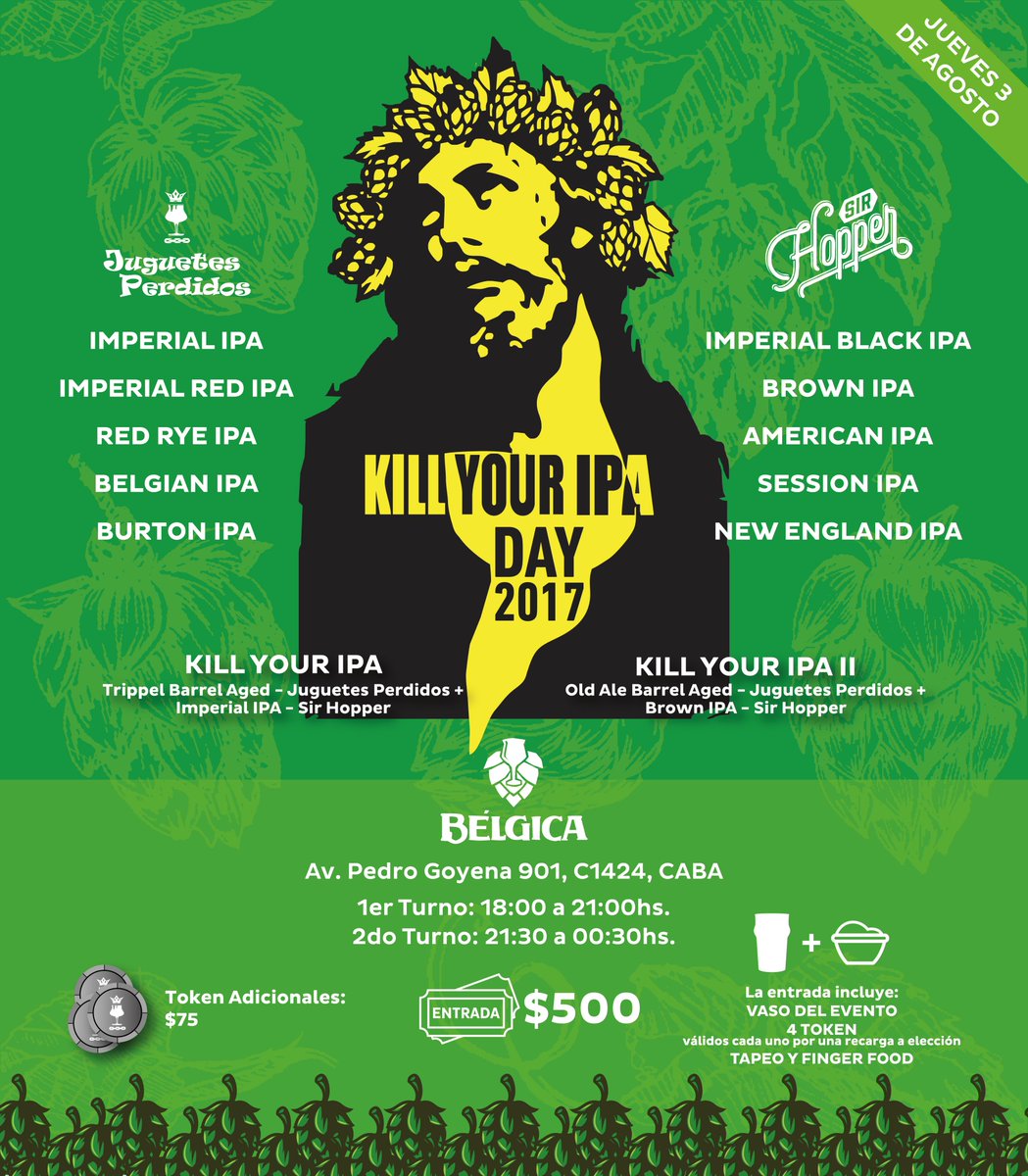 Belgicabar's tweet photo. Últimas entradas para el tremendo evento que vamos a tener el #Jueves 3 de Agosto. ¡A no dormirse! #IPADay #KILLYOURIPADay #KILLYOURIPA https://t.co/rUK9My7Rav
