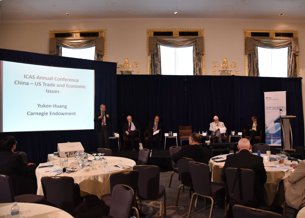 icasDC's tweet photo. .@CarnegieEndow's Yukon Huang on Chinese surplus and US deficit - "They are not related at all." #ICAS2017
https://t.co/odx57uQLnu https://t.co/mT0YMAXuV2