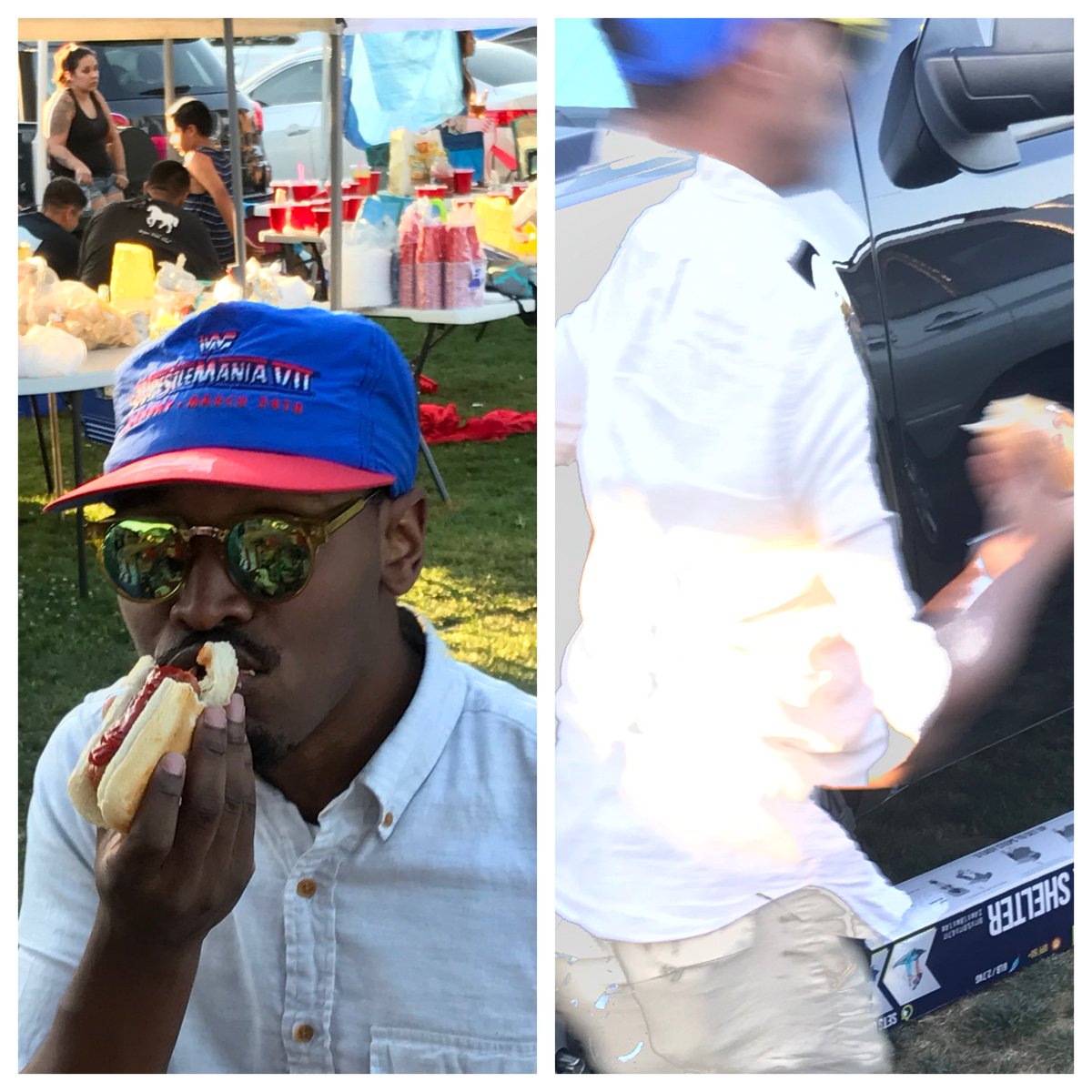 colfaxboyz88's tweet photo. When they catch you eating ketchup on your hot dog https://t.co/yb2Dra7nEP
