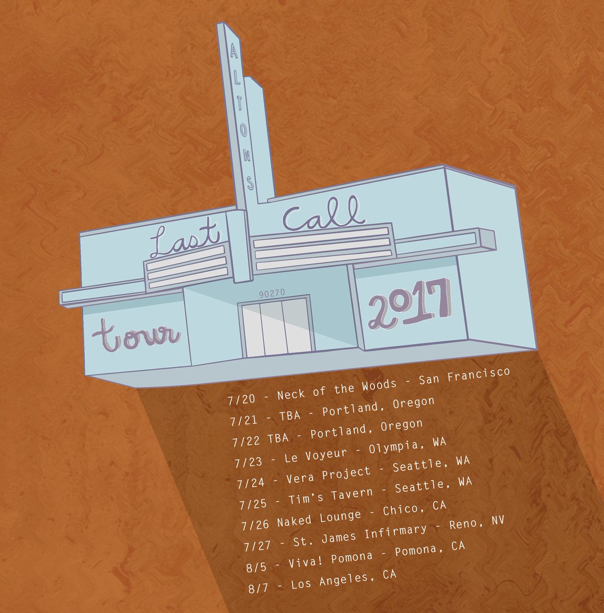 countercgroup's tweet photo. Tonight you can find @thealtons in Seattle at #TimsTavern. Catch them back in LA 8/25 for their vinyl release party 🎉
🖌:@artedeami https://t.co/1kWbbBlmOE