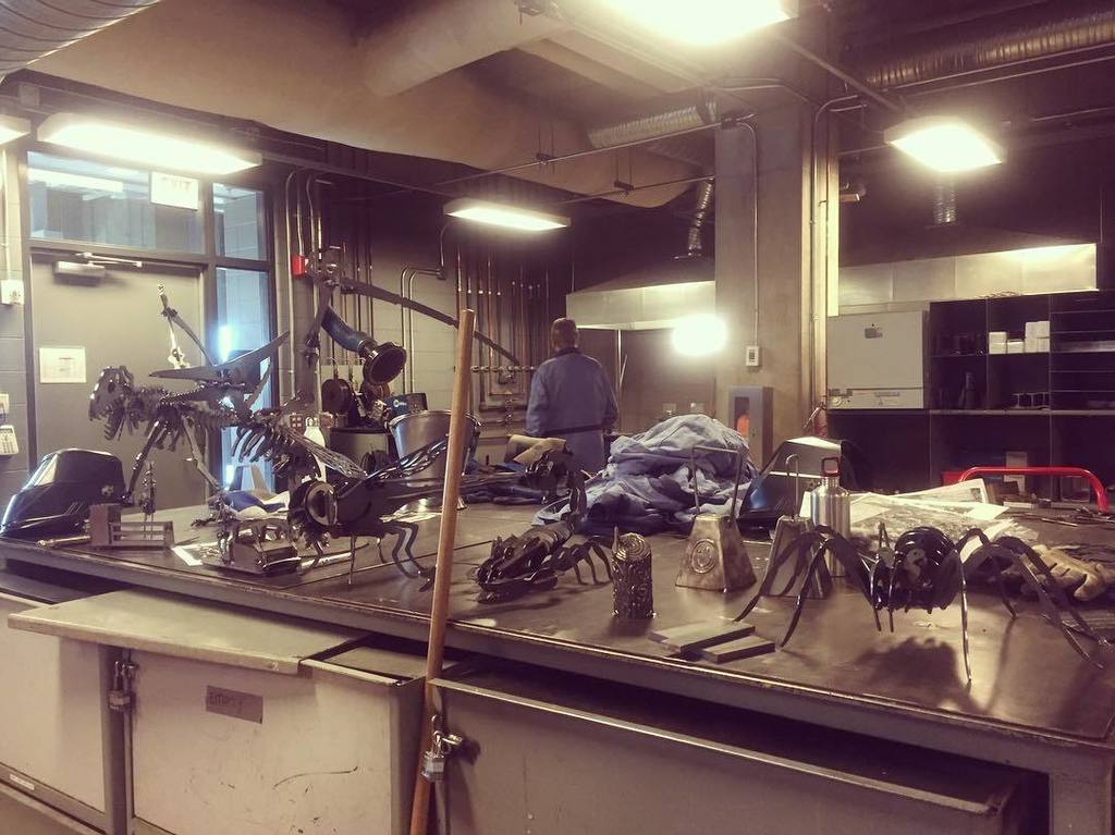 steph_krause's tweet photo. Jealous of the @SAIT #summercamp kids who get to do awesome #welding projects with @brianofdorn. 'Cause who doesn'… https://t.co/7RwKolnsoj https://t.co/vtWrHa23eS
