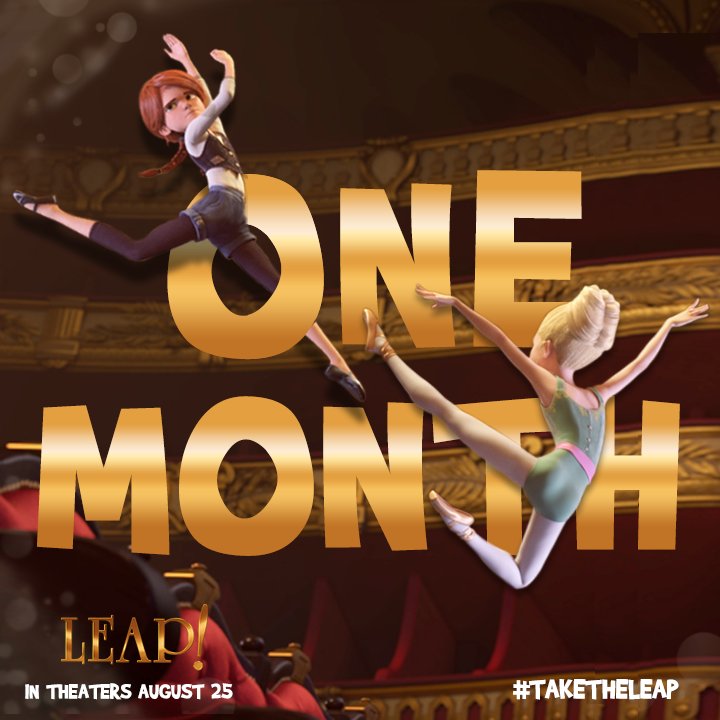 LeapTheMovie's tweet photo. Take a chance on your dreams. See Elle Fanning &amp; @MaddieZiegler in #LeapMovie in ONE MONTH! #TakeTheLeap https://t.co/svuw8eces5