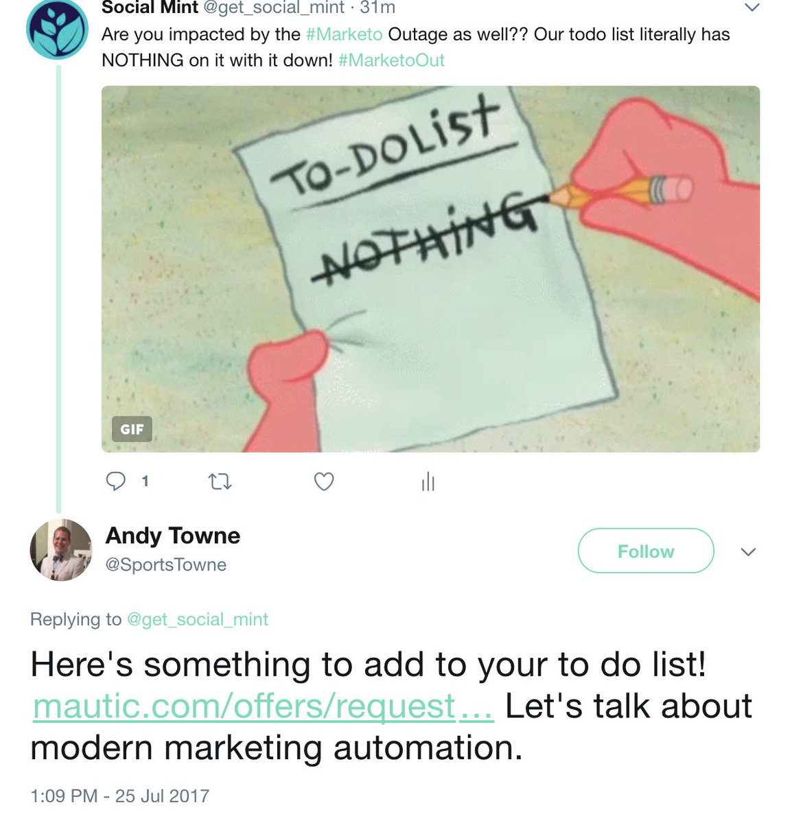 r_sukanya2404's tweet photo. Great way to get to customers on social media who are using your competitors products! #Mautic #MarketoOut #SocialMediaMarketing https://t.co/sUZWXg5Aw9