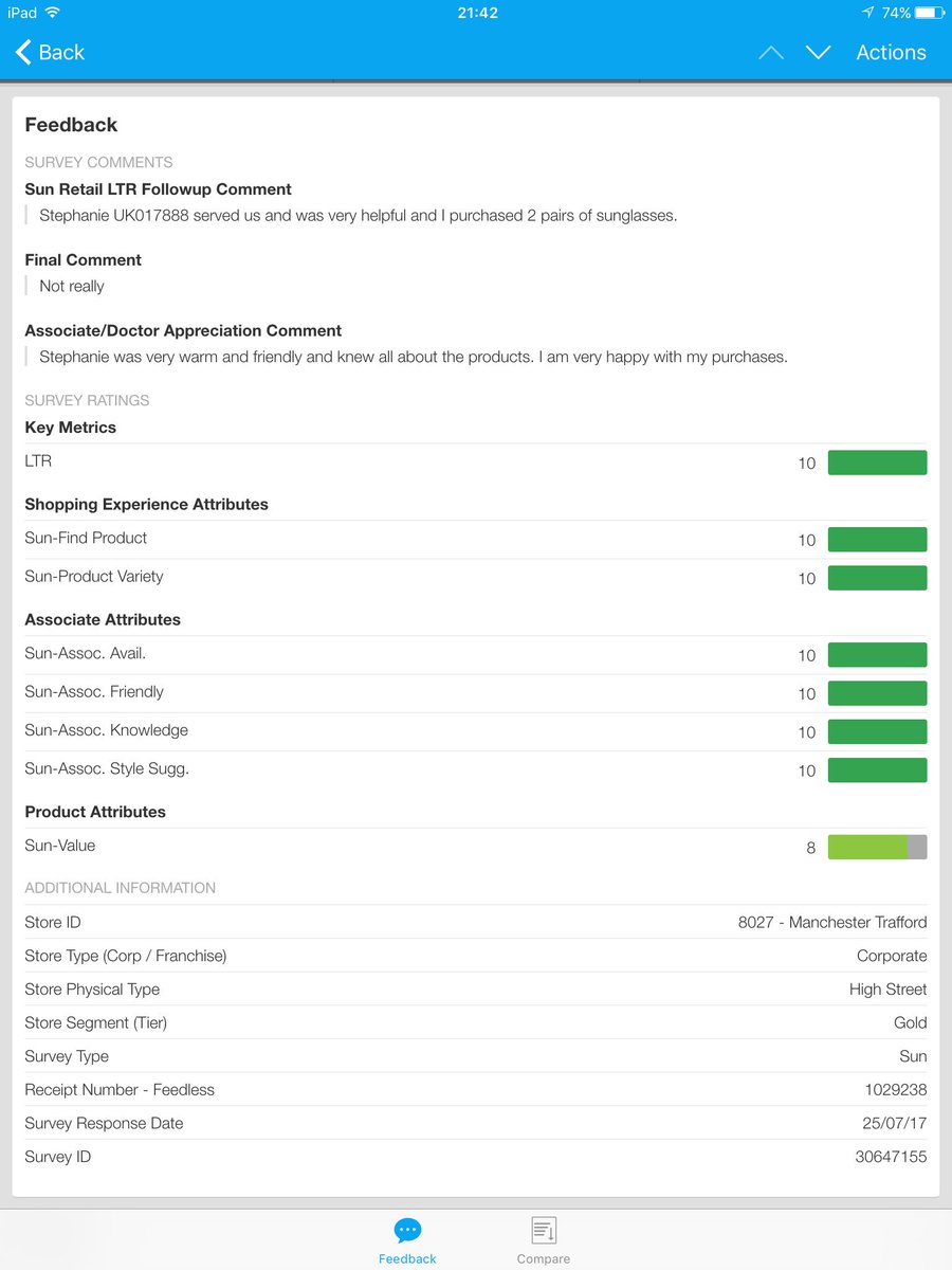 First NPS for the week😆 very happy customer on Saturday who purchased 2x Tom Ford #nps <a href="/MariaWo81525747/">Maria Wong</a> <a href="/dempsey_keeley/">Keeley Dempsey</a>