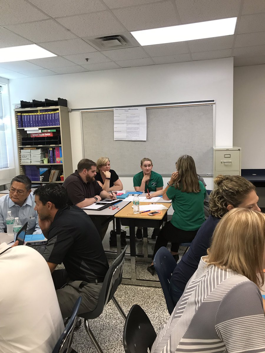 DrPFrance's tweet image. VBCPS leaders discuss benefits and risks of decision  making.  #ownership #levelofinvolvement #VBAmazing