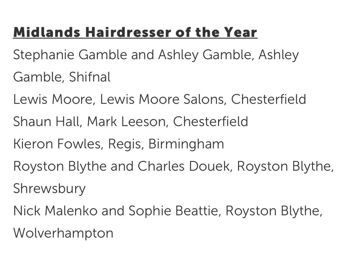 AshleyJGamble's tweet image. The Gambles do the triple #BHA2017 #BritishColourist #NewcomeroftheYear 
#MidlandsHairdresseroftheYear