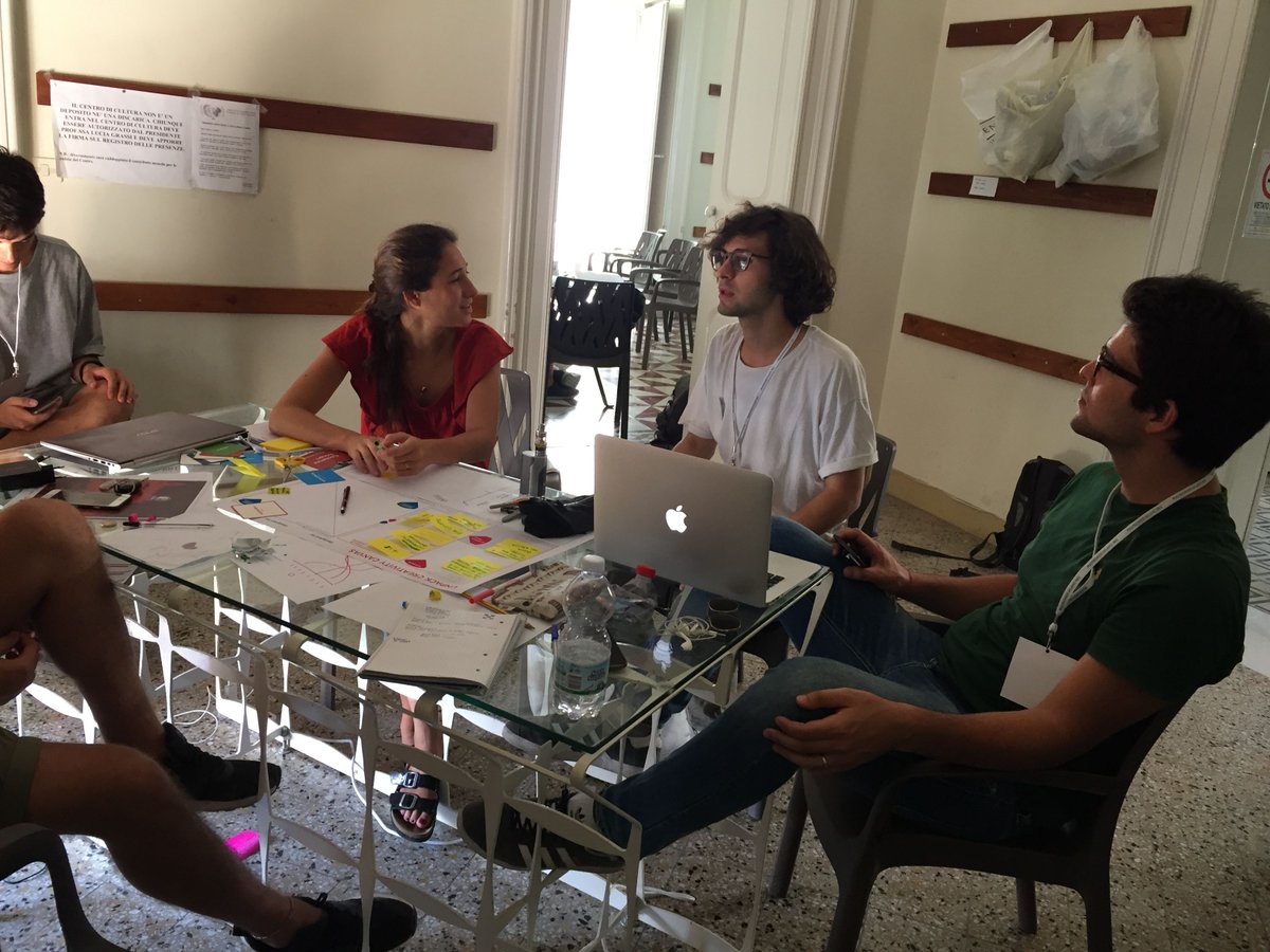 CreaAcademy's tweet photo. #crea17 on air now! 
We officially started our Italian journey! Team building and design thinking days :) 

#summer #academy #ostuni17 https://t.co/vB2qwIVZpm