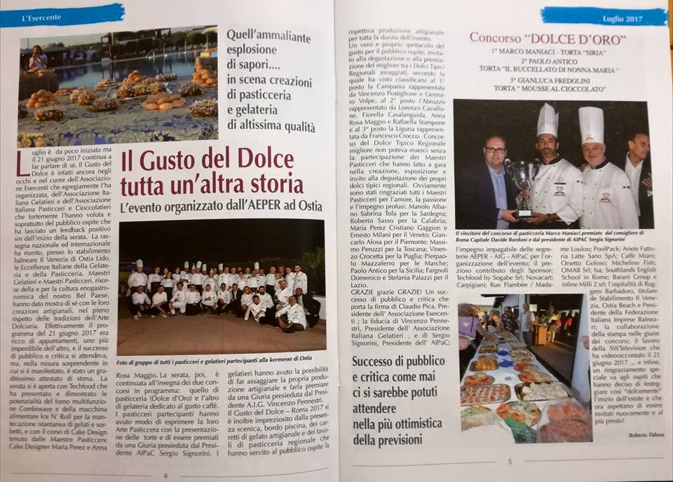 AssoGelatieri's tweet photo. La #rivista #LEsercente #luglio2017 articolo @rizzantino sul #concorso #gelateria #buonalettura https://t.co/51yTIYv7UX