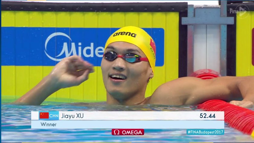 jmrotter's tweet photo. #CHN se lleva un Oro más, ahora en 100 Dorso Varonil con Jiayu Xu y un tiempo de 52.44 #Natación #Budapest2014 https://t.co/mAb6RKSaGZ