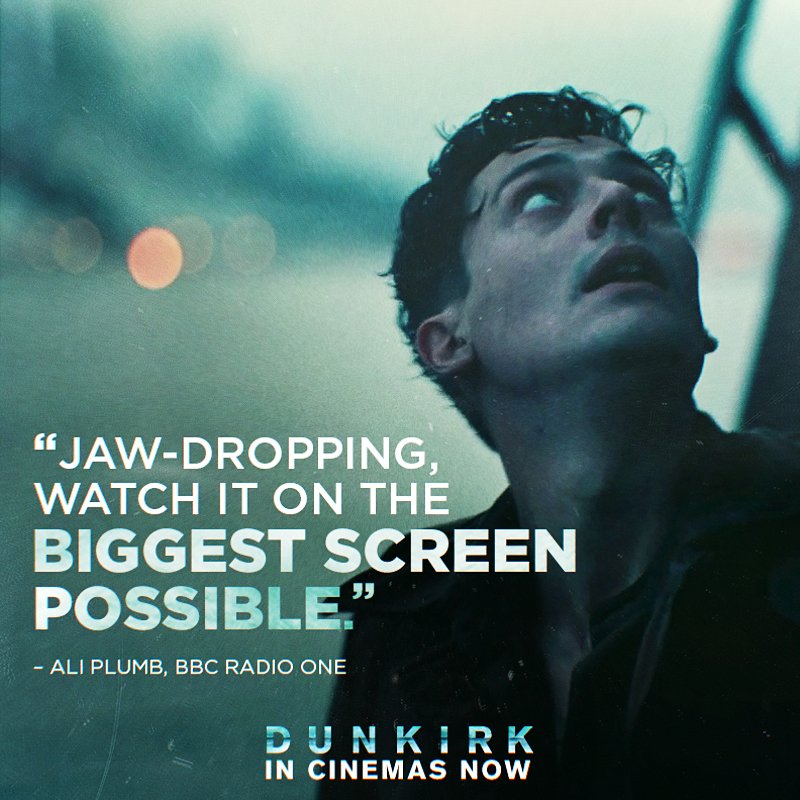 WarnerBrosUK's tweet photo. Survival is victory. Experience the critically acclaimed #Dunkirk in cinemas and IMAX now. https://t.co/gWCE71r9ua